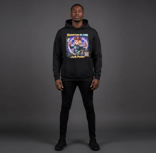 Quantum Blend Hoodie — Drop 001, portal-black heavyweight hoodie, Jack Packz