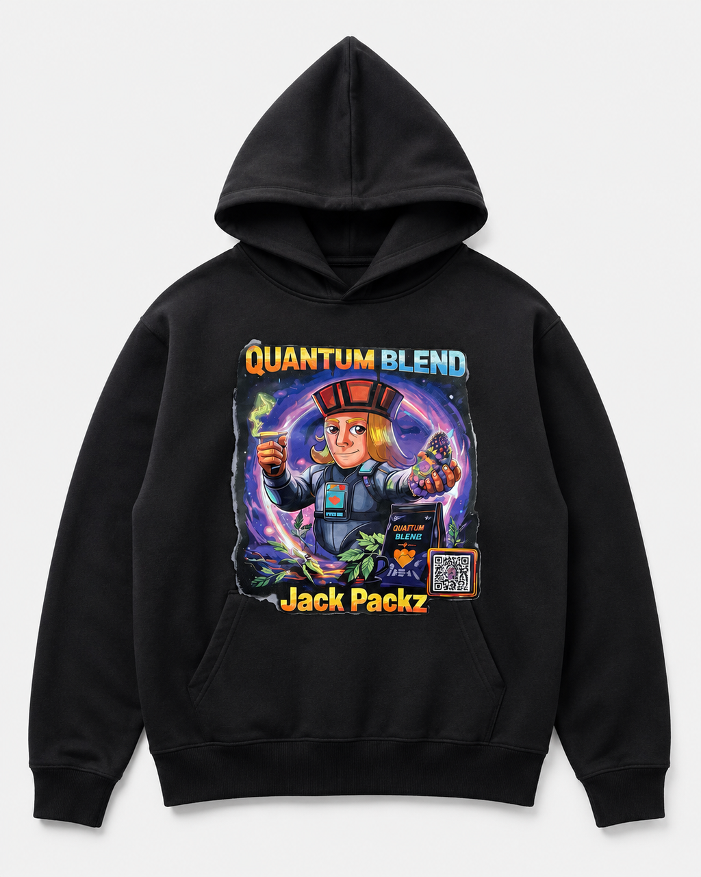 Quantum Blend — Jack Packz hoodie artwork
