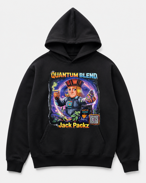 Quantum Blend — Jack Packz hoodie artwork